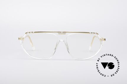 Cazal 344 Crystal Hip Hop Glasses, crystal clear frame (distinctive for the 300's series), Made for Men and Women