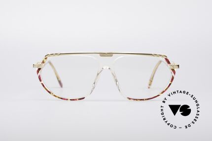 Cazal 344 Crystal Hip Hop Glasses, crystal clear frame (distinctive for the 300's series), Made for Men and Women
