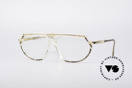 Cazal 344 Old School Crystal Glasses, crystal clear frame (distinctive for the 300's series), Made for Women