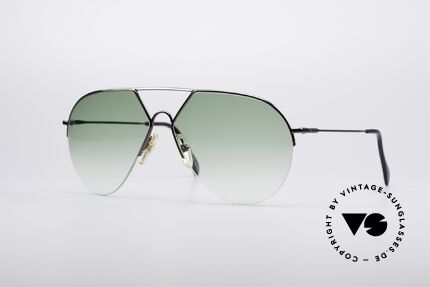 Alpina TR3 Style 80's Aviator Sunglasses, semi rimless frame by Alpina (similar to mod. TR3), Made for Men