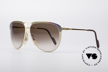 Alpina M3 Titanium Vintage Shades, matt gold acetate frame with TITANIUM appliqué, Made for Women