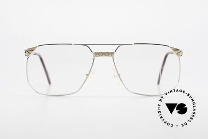 Alpina FM34 80's Designer Frame No Retro, bicolor (gold-silver) frame & interesting pattern, Made for Men