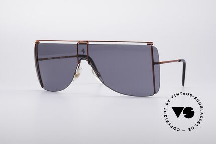 Ferrari F20 Luxury Sports Shades, sporty 90's luxury sunglasses by famous Ferrari, Made for Men