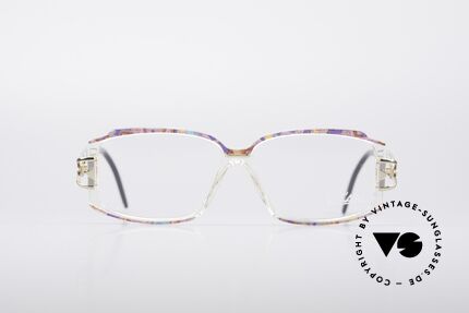 Cazal 363 Rare 90's Eyeglasses, eye-catching combination of colors and materials, Made for Women