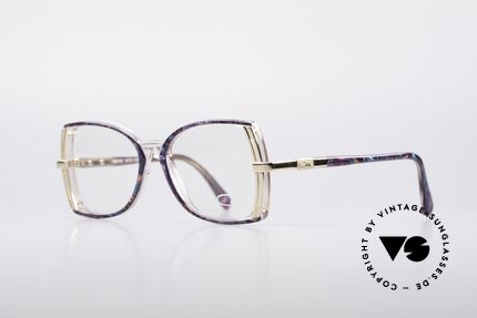 Cazal 336 Vintage Ladies Glasses, grand play of colors (purple-blue marbled), Made for Women
