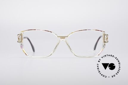 Cazal 367 90's Vintage Designer Frame, brilliant ladies spectacles with discreet color accents, Made for Women