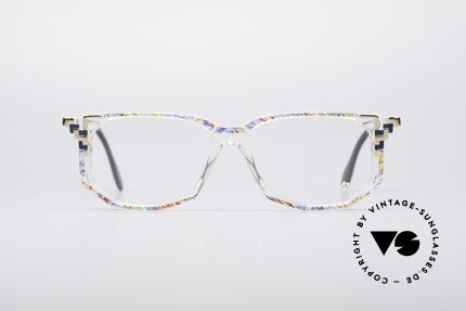 Cazal 357 True Vintage Designer Specs, col. code 783: multicolor shaded / crystal / gold, Made for Women