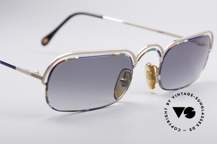Casanova DV14 Dolce Vita Sunglasses, colourful and curved metal frame in premium quality, Made for Men and Women