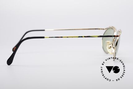 Casanova LC23 Artful Vintage 80's Shades, the light green sun lenses can be replaced optionally, Made for Women