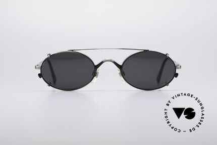 Giorgio Armani 122 Clip On Vintage Frame, unique frame finish (antique metal / gray / anthracite), Made for Men and Women