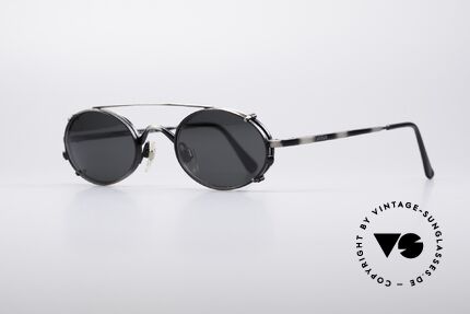 Giorgio Armani 122 Clip On Vintage Frame, metal frame with pratical sunclip (100% UV protection), Made for Men and Women