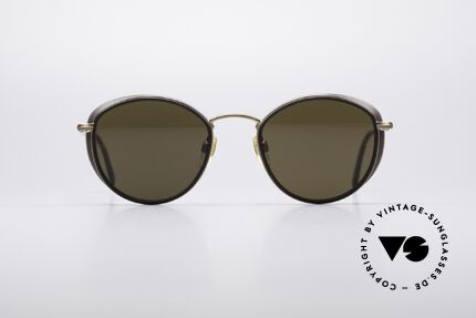 Giorgio Armani 655 Round 90's Shades, high-end mineral lenses (scratch-resistant and 100% UV), Made for Men and Women