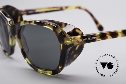 Giorgio Armani 826 No Retro Sunglasses True 90s, really interesting designer piece in small size (122mm), Made for Women