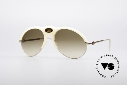 Bugatti 64748 Ivory Optic 70's Glasses, precious Bugatti vintage luxury sunglasses for men, Made for Men