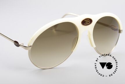 Bugatti 64748 Ivory Optic 70's Glasses, NO RETRO SHADES; an authentic 40 years old vertu, Made for Men