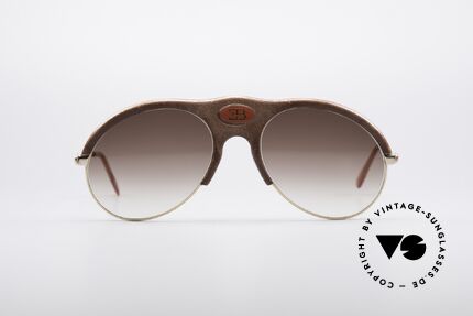 Bugatti 64752 70's Leather Sunglasses, very, very rare LEATHER edition; true collector's item, Made for Men