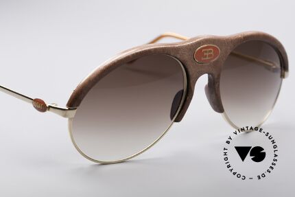 Bugatti 64752 70's Leather Sunglasses, NO RETRO SHADES, but an app. 40 years old ORIGINAL, Made for Men