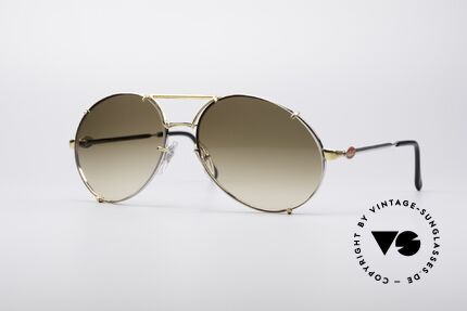 Bugatti 65360 80's Frame With Extra Lenses, high-end and precious vintage Bugatti sunglasses, Made for Men