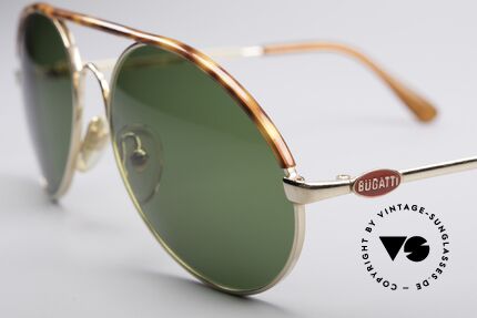 Bugatti 65986 Men's 80's Sunglasses, premium craftsmanship and LARGE size 56mm, Made for Men