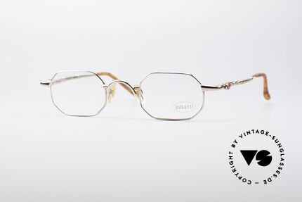 Bugatti 29978 Square Luxury Eyeglasses, very elegant vintage designer eyeglasses by Bugatti, Made for Men