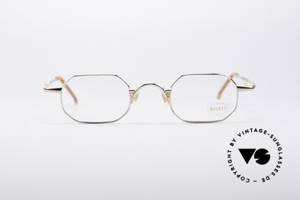 Bugatti 29978 Square Luxury Eyeglasses, ergonomic frame design with flexible spring hinges, Made for Men