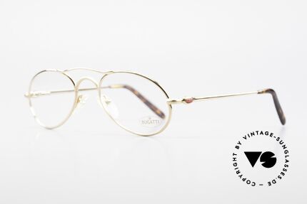 Bugatti 23407 Men's Eyeglasses With Clip On, metal frame can be glazed with lenses of any kind, Made for Men