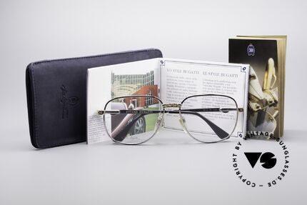 Bugatti EB500 Classic Luxury Eyeglasses, NO RETRO EYEWEAR, but an app. 25 years old rarity, Made for Men