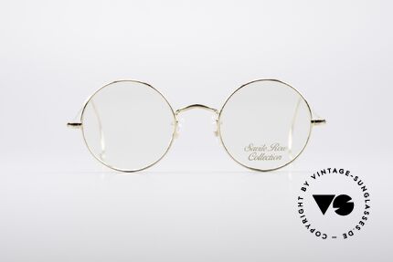 Savile Row Round 44/20 14kt Gold Frame, classic round vintage glasses from the early 80's, Made for Men and Women