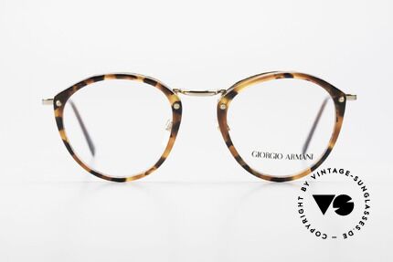 Giorgio Armani 354 No Retro Glasses 80's Frame, timeless elegant combination of colors and materials, Made for Men and Women