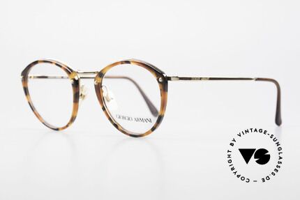 Giorgio Armani 354 No Retro Glasses 80's Frame, tortoise frame + golden bridge and gold metal temples, Made for Men and Women