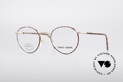 Giorgio Armani 186 Classic 90's Panto Frame, timeless vintage Giorgio Armani designer eyeglasses, Made for Men