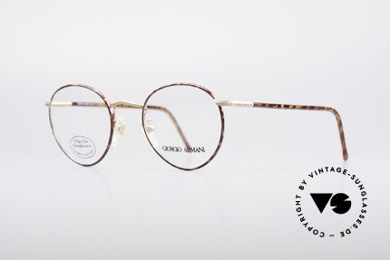Giorgio Armani 186 Classic 90's Panto Frame, true 'gentlemen glasses' in tangible premium-quality, Made for Men