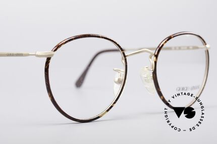 Giorgio Armani 112 90's Panto Eyeglasses, unworn model in a SMALL size (125mm frame width), Made for Men