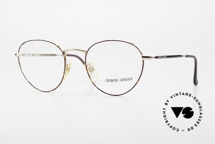 Giorgio Armani 165 Panto Vintage Glasses 80s 90s, world famous 'panto'-design .. a real eyewear classic, Made for Men