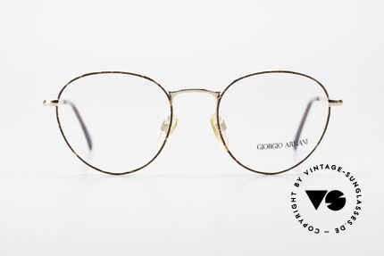 Giorgio Armani 165 Panto Vintage Glasses 80s 90s, timeless vintage Giorgio Armani designer eyeglasses, Made for Men