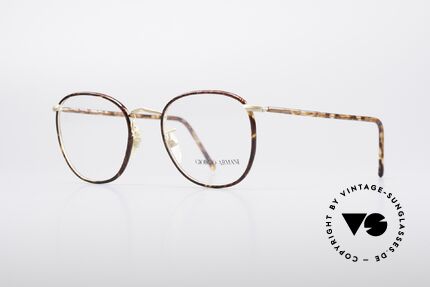 Giorgio Armani 141 Square Panto Glasses, a combination of chestnut brown / tortoise and gold, Made for Men