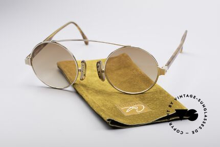 Christian LaCroix 7335 90's Designer Shades, light brown gradient lenses for 100% UV protection, Made for Women