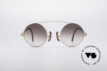 Christian LaCroix 7335 Round 90's Sunglasses, inspired by the rococo period (pompous symbolism), Made for Women