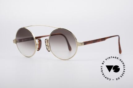 Christian LaCroix 7335 Round 90's Sunglasses, flexible metal frame with extraordinary nose pads!, Made for Women