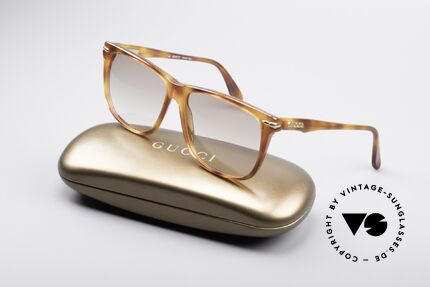 Gucci 1115 Classic 80's Sunglasses, light brown tinted lenses (also wearable at night), Made for Men