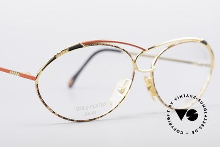 Casanova LC13 24kt Gold Plated Glasses, NOS - unworn (like all our artistic vintage 80's eyewear), Made for Women