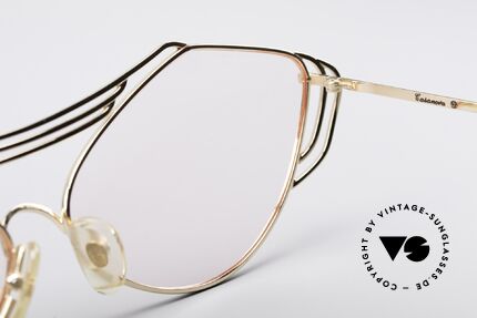 Casanova LC9 80's Art Eyeglasses, the frame (XL size 145mm) can be glazed optionally, Made for Women