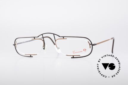 Casanova Clayberg Rare Vintage Eyglass Frame, interesting designer eyeglass-frame by Casanova, Made for Men and Women