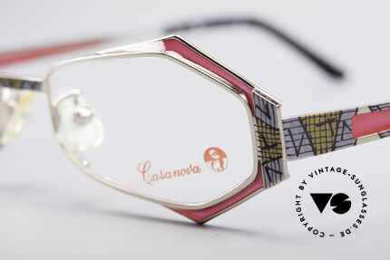 Casanova LC54 Ladies Vintage Frame, NOS - unworn (like all our colorful vintage glasses), Made for Women