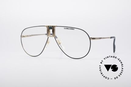 Longines 0154 1980's Aviator Glasses Details