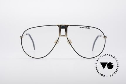 Longines 0154 1980's Aviator Glasses, precious frame with spring hinges (Metzler, Germany), Made for Men