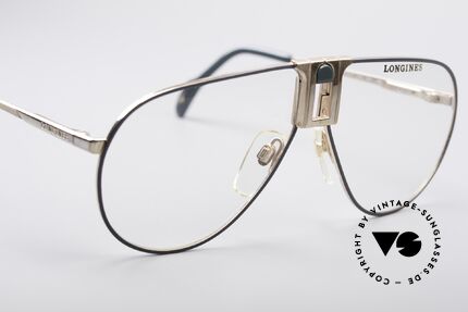 Longines 0154 1980's Aviator Glasses, never worn (like all our premium vintage eyeglasses), Made for Men