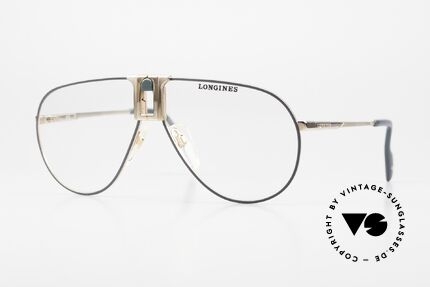 Longines 0154 1980's Aviator Eyeglasses, high-end VINTAGE designer eyeglasses by LONGINES, Made for Men