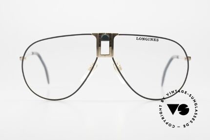 Longines 0154 1980's Aviator Eyeglasses, precious frame with spring hinges (Metzler, Germany), Made for Men