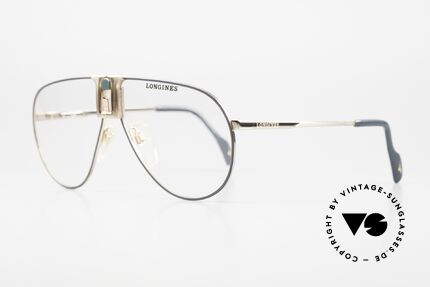 Longines 0154 1980's Aviator Eyeglasses, classic aviator design & timeless coloring (gold/gray), Made for Men